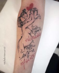 Tatuagem de mãe e filha - Grávida