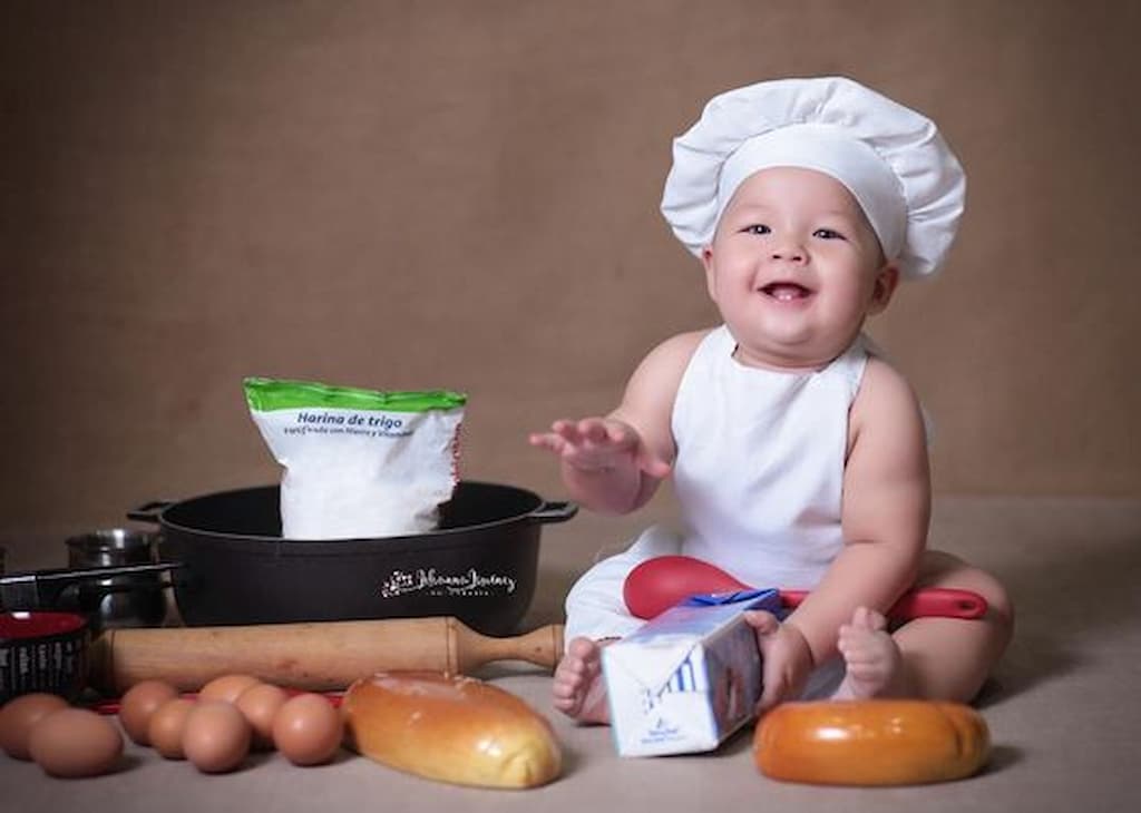 Cenário de foto para bebê - Chef